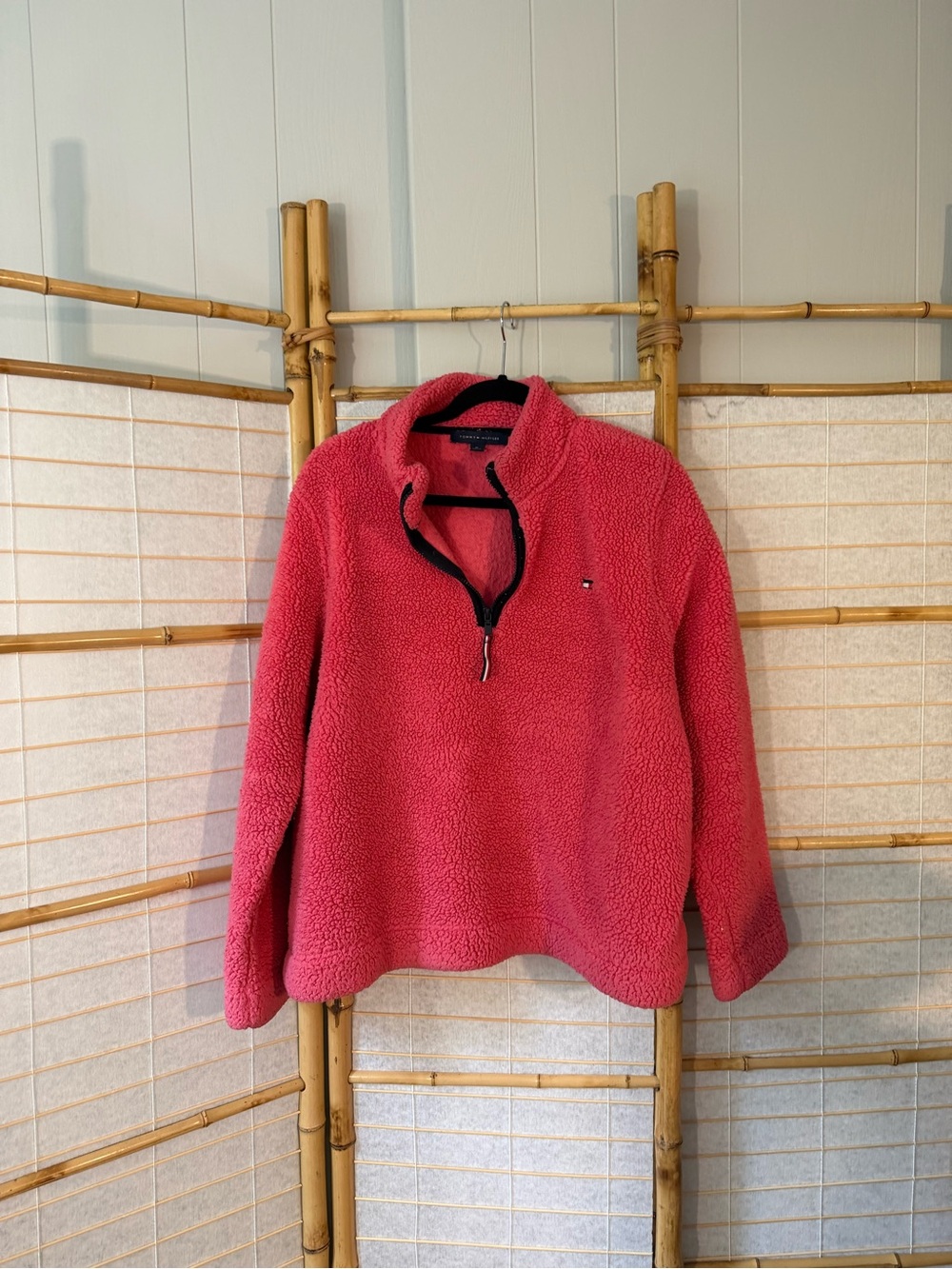 Tommy Hilfiger Pink Half-Zip Pull-Over